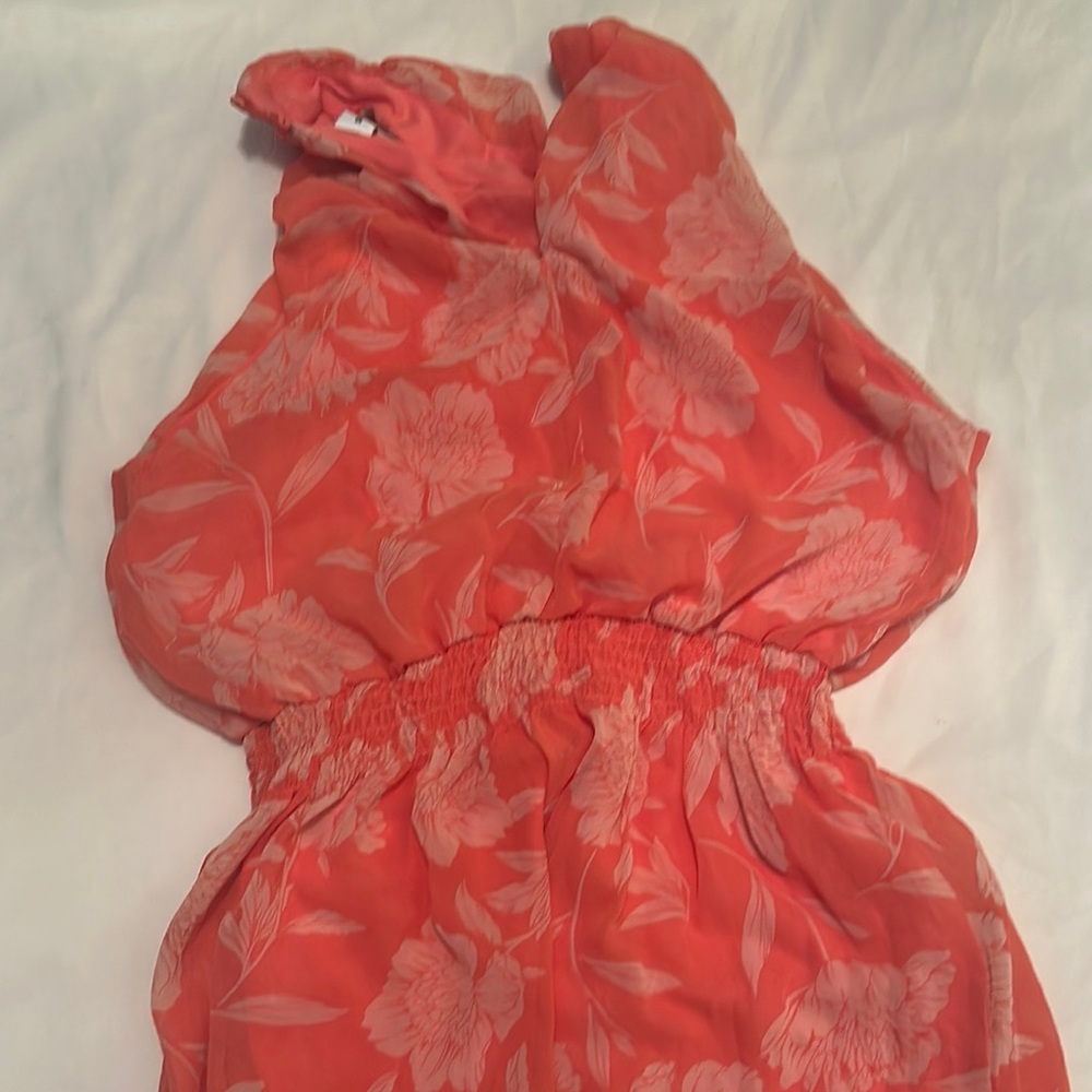 Floral Coral Dress